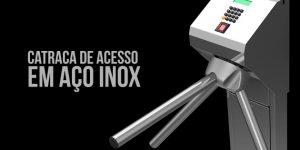 Catraca de Acesso em aço Inox