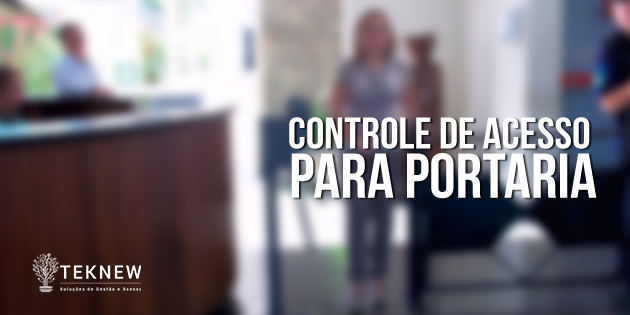 Catraca para controle de acesso de portarias